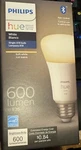 Philips Hue Soft White A19 E26 Bulb 600 Lumens 7W- 555680 Upc 046677555689 Nib. Fixed Price $14.66.