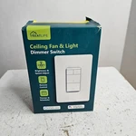 Treatlife Ceiling Fan Control And Light Dimmer Switch 120V 2.4GHZ Model DS03. Fixed Price $22.99.