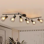 Hibay Track Lighting, Directional Rotatable Ceiling 6-LIGHT,. Fixed Price $73.12.