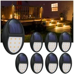 Xinree Pack Outdoor Fence Solar Lights, IP68 Waterproof Step Lamps, For. Fixed Price $65.33.