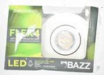 Bazz Flex Airtight Fire Rated Led Recessed Lighting Kit 4.5" Dia White. Fixed Price $17.04.