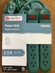 Power Strips Pk Utilitech 6 Grounded Outlets 2.5 Ft Cord 15 Amp Same Day Ship. Fixed Price $14.98.