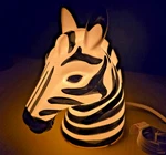 Pillowfort Ceramic Zebra Head Accent Lamp-zoo Animal-safari-new With Tags!!. Fixed Price $24.99.