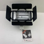 New T366WH White Juno Track Lighting Flood 250W T3/T4 Quartz Lamp With Barn Door. Fixed Price $119.99.