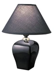 Ore International 608BK Ceramic Accent Table Lamp 15" X 10" Black. Fixed Price $24.95.