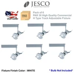 Jesco Lighting PAR30 Contempo Adjustable Track Head 6 Pack - Silver. Fixed Price $140.00.