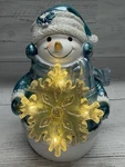 Nib Led Snowman Night Holiday Decor Snowflake Lights Up Christmas Winter. Fixed Price $25.00.
