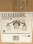Murray Feiss VS10503ORB Claridge Collectionthree Light Bathroom Fixture Lot 0991. Fixed Price $95.00.