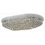 Elegant Lighting Primo 24 Flush, Chrome/royal Cut Crystal V1800F40SC-RC. Fixed Price $1608.00.