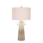30 In. Metal Table Lamp Antique Brass By Fangio Lighting. Fixed Price $199.00.