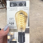 Feit Electric ST19 Amber Glass Led Filament Bulb 6.5W 500LM Dimmable 15,000HR. Fixed Price $13.59.
