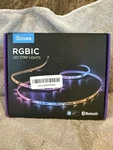 Govee 65.6FT Rgbic Led Strip Lights Color Changing Via Bluetooth H6147. Fixed Price $29.99.