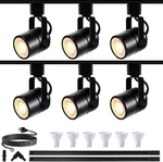 GU10 Led Black Track Lighting Complete Kit, 6000K Cool White, Packs Dimma. Fixed Price $144.89.