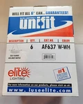Elite Lighting's Unifit AF637 W-wh 6" Self Flange Air-shut Baffle Nib Per Box. Fixed Price $39.99.