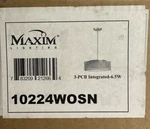 Maxim Lighting Model 10224WOSN Prime 16" Led Pendant Satin Nickel New Open Box. Fixed Price $159.00.