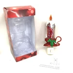 St. Nicholas Square Holiday Christmas Night Light Candle Liquid Glitter Shimmer. Fixed Price $22.50.