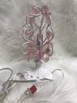 Tadpoles Modern Pink Chandelier Lamp Nightstand. Fixed Price $99.95.