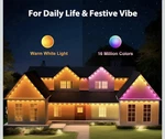 Tropwellhouse 200 Ft Led Permanent Outdoor Lights For House, Rgb Smart *new*. Fixed Price $57.99.
