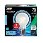 Feit Enhance A19 E26 Medium Filament Led Bulb Daylight 75 Watt Equivalence Pk. Fixed Price $9.95.