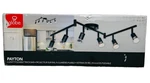 Globe Electric Payton 3.9 Ft. 6-LIGHT Black Track Lighting Kit. Fixed Price $29.99.
