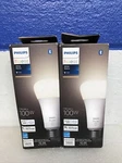Philips Hue 100W A21 / E26 Smart Led Light Bulb White 1600 Lumens Lot Of New. Fixed Price $39.99.