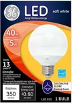 Ge Led Decorative Bulb 40 Watts Medium Base G25 Frosted New. Fixed Price $8.99.