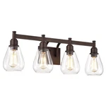Chloe Lighting Hudson Transitional 4 Oil Rubbed Bronze Bath Vanity.... Fixed Price $86.58.