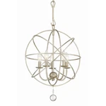 Crystorama Lighting Group 9224 Silver Solaris 5-LIGHT 17"W Chandelier. Fixed Price $348.00.
