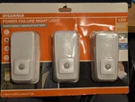 Power Failure Led Night Lights Emergency Backup Motion Activated 3 Pack New. Fixed Price $21.00.