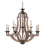 Craftmade Winton Light Chandelier, Weathered Pine/bronze 35112-WP. Fixed Price $1069.99.