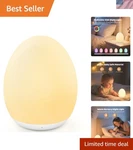 Night Light For Kids, Baby Egg Nursery, 7 Colors Changing & Steples.... Fixed Price $57.67.