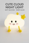 Cute Cloud Night Light Touch Control Soft Silicone Kids Nursery Lamp. Fixed Price $14.90.