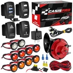 Utv Turn Signal Kit With Horn, 12V Atv Sxs Blinker Rocker Switch/haz.... Fixed Price $63.47.