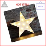 Led Marquee Star Sign Night Light, Battery Operated Shaped Desk Table Lamp. Fixed Price $15.16.