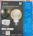 By Ge - Smart Plug And Soft White A19 Home Bulb Lighting Clear. Fixed Price $29.99.