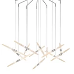 Sonneman 2896 Aluminum Ballet 13-LIGHT 27"W Led Abstract Multi Pendant. Fixed Price $6360.00.