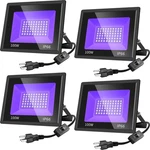 Gopretty 4 Pack 100W Led Lights Flood Plug Switch IP66. Fixed Price $78.15.