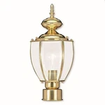 Livex Lighting 2009-02 Outdoor Post With Clear Beveled Glass Shades, Polished.... Fixed Price $229.19.