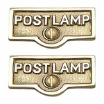 Switch Plate Tags "post Lamp" Name Sign Label Brass Pack Of 2 Renovators Supply. Fixed Price $27.99.