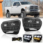 For 2009-2018 Dodge Ram 1500 2500 3500 Led Fog Lights Front Bumper Lamps+drl. Fixed Price $117.79.