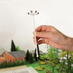 4PCS Model Railway Ho Scale Plaza Lamp 1:87 Playground Crossing Street Light. Fixed Price $14.99.