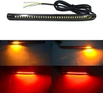Universal Amber Red Led Light Strip Motorcycle Tail Brake Stop Turn Signal.... Fixed Price $16.30.