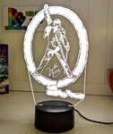 Queen Freddie Mercury Music Band 3D Led Night Light Colour Changing Room Lamp. Fixed Price $35.83.