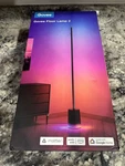 Govee Floor Lamp 2, 60" Rgbicww Wi-fi Led Corner Black H607C Boxdamaged. Fixed Price $99.99.