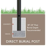 Design House Steel Black Lamp Post With Cross Arm. Fixed Price $106.56.