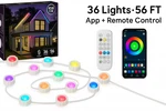 Smart Permanent Outdoor Lights Rgb Waterproof Eaves Lighting For House Decor. Fixed Price $27.99.