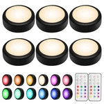 Led Puck Lights Remote Control, Wireless Under Cabinet & Closet Lighting, Rgb 13. Fixed Price $29.32.