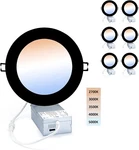 Popanu Led-canless Downlight Recessed Lighting 6-INCH Ultra-thin 5 Cct Pack. Fixed Price $40.58.