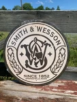 Smith And Wesson Since 1852 Logo Tin Metal Sign Guns Revolver Classic Shop. Fixed Price $19.95.