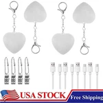 1-4PCS Rechargeable Heart Shape Touch Sensing Light Keychain Creative Gifts 2026. Fixed Price $9.99.